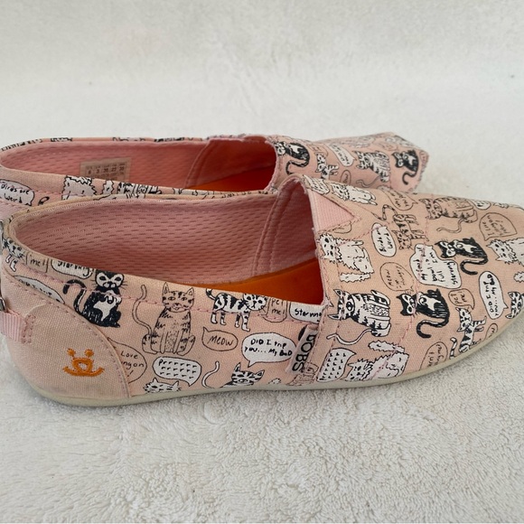Skechers BOBS Pink Quote Me Cats Slip-OnWomen's size 6 - Picture 3 of 5